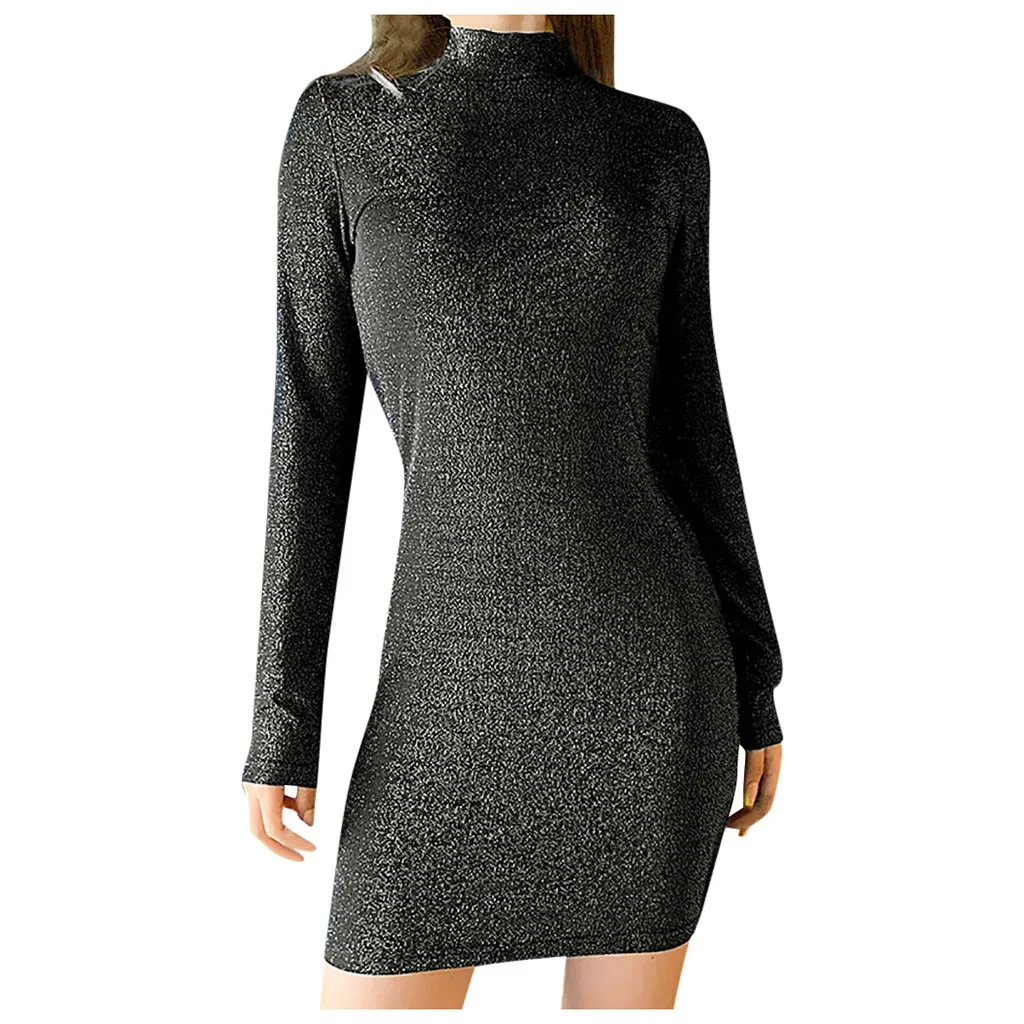 Сексуальное платье вечерние платья для ночного клуба 2019 черные блестки в виде