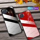 Чехол Auroras для Reno4 Lite 5G из закаленного стекла с мягкой рамкой, Противоударная задняя крышка для OPPO Reno 4 Lite, чехол Funda OPPO A93, A73