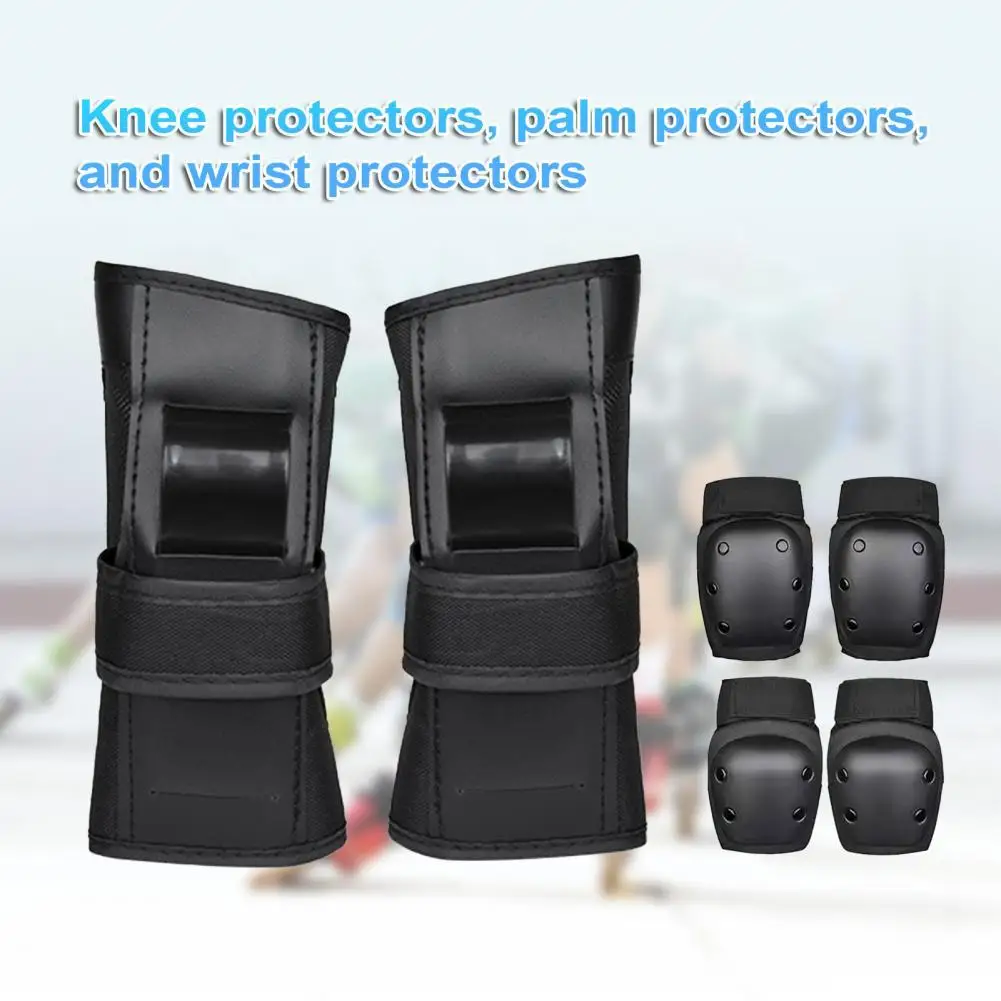 

6Pcs/Set Children Adult Shock-absorbing Adjustable Knee Hand Elbow Guards for Outdoor Sports
