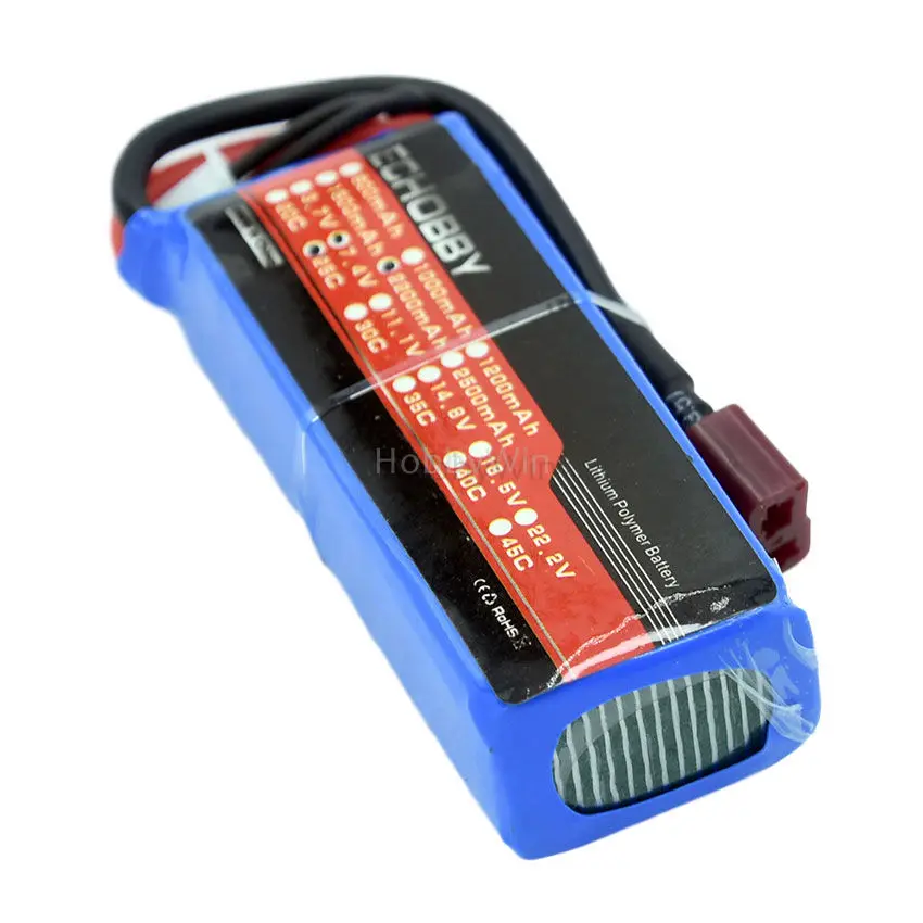 7 4 V 2S 2200 мА/ч 25C LiPO Батарея с t-образной вилкой для радиоуправляемых моделей