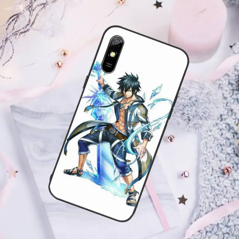 

Fairy Tail Erza Natsu Gajeel Phone Case For Xiaomi Redmi note 7 8 9 pro 8T 9A 9S Mi Note 10 Lite pro