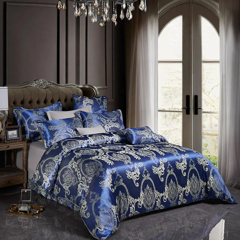 

Luxury Jacquard Bedding set Single Twin Full Queen King Size Duvet Cover Set Bed Linen Quilt Cover