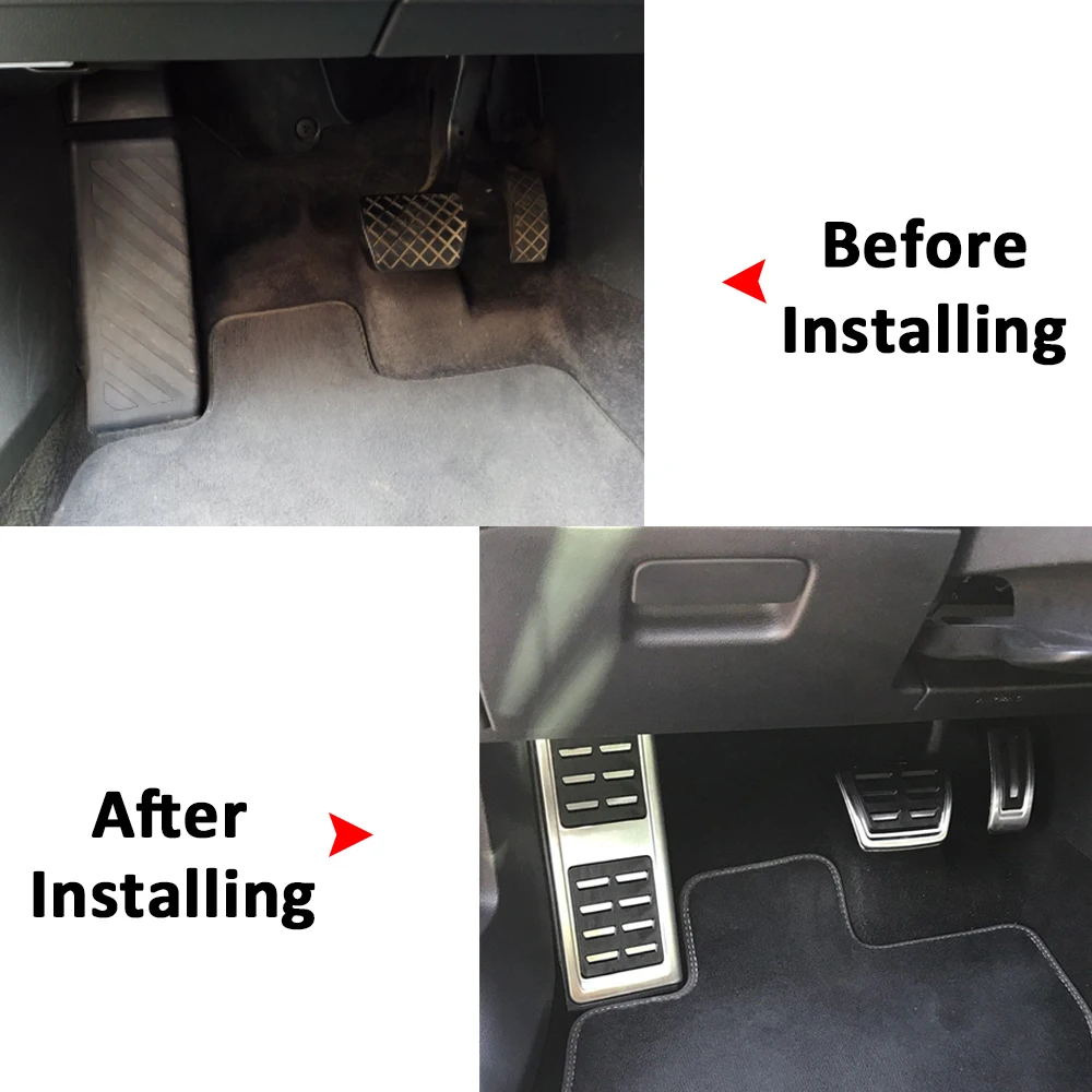 Xburstcar автомобильная педаль из нержавеющей стали для Volkswagen VW Golf 7 MK7 GTI Skoda Octavia A7 Rapid