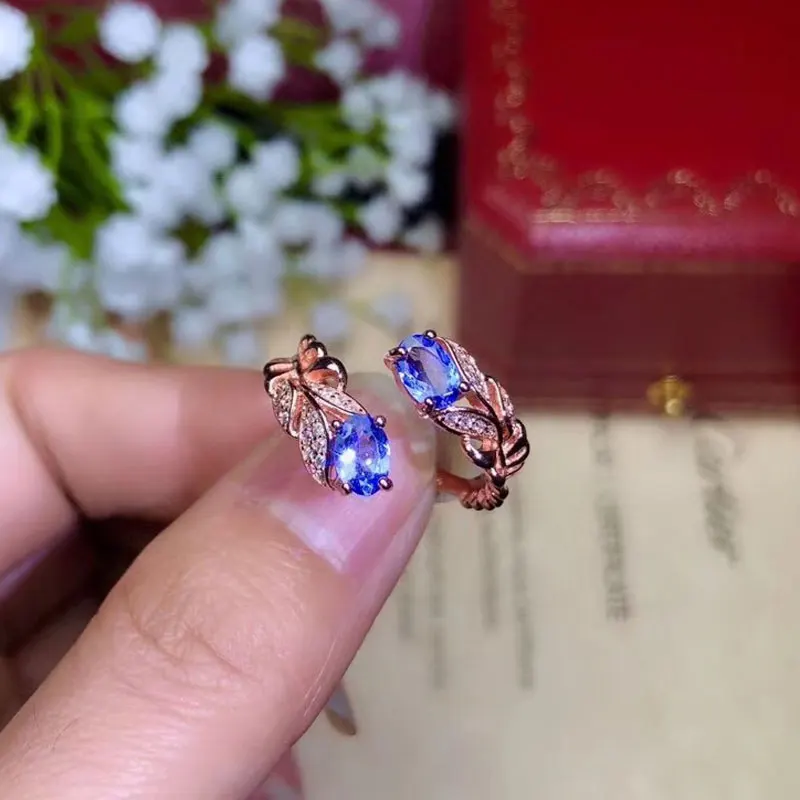 CoLife ювелирные изделия из танзанита элегантное серебряное кольцо с натуральным