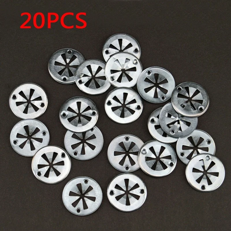 

20Pcs Car Seat Clamping Plate Washer Cover Clips Steel Mounting Clamps Car Accessories For Audi Ford Seat Skoda VW N903-350-04