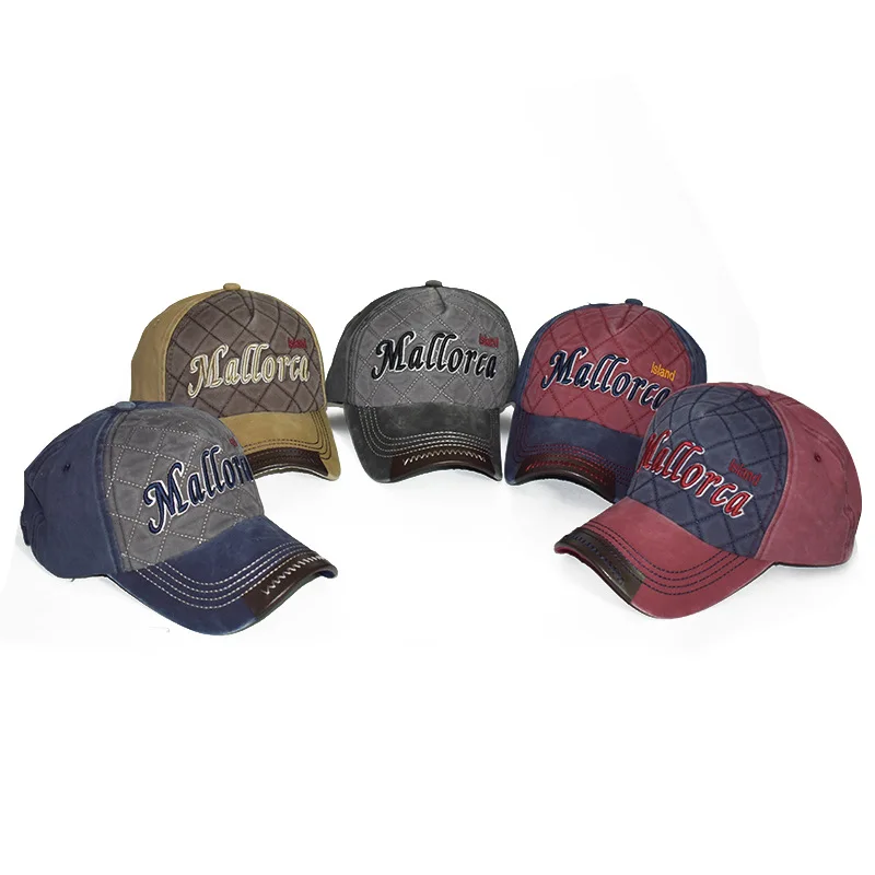 

Baseball cap cotton made old washed letters embroidery outdoor sun hat designer hat trucker hat hat men snapback cap