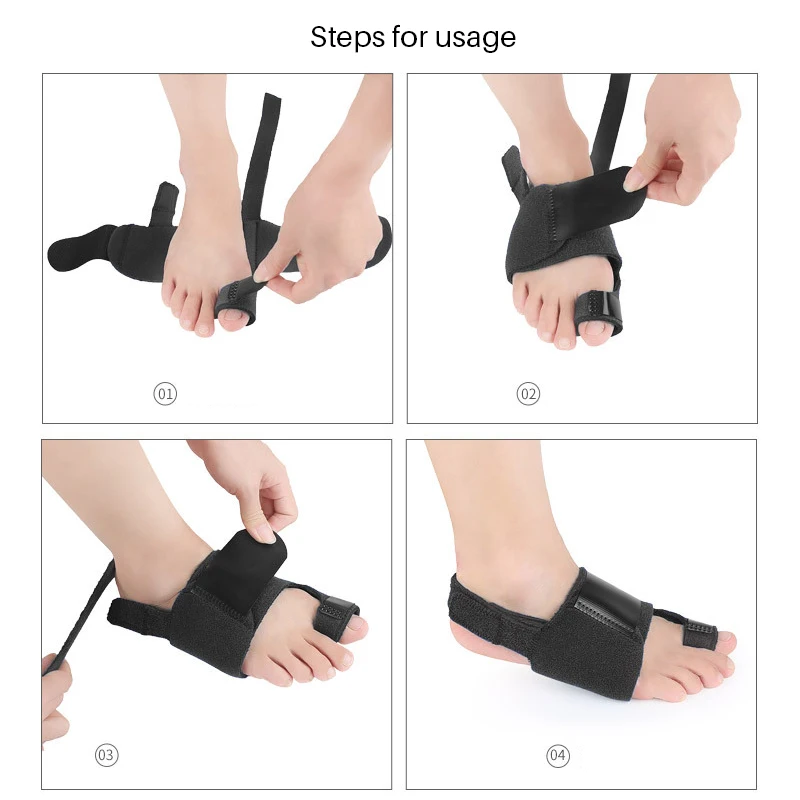 

1Pair Bunion Corrector Splint Toe Separator Brace Hallux Valgus Straightener Foot Care Hallux Valgus Corrector Orthopedic Tool