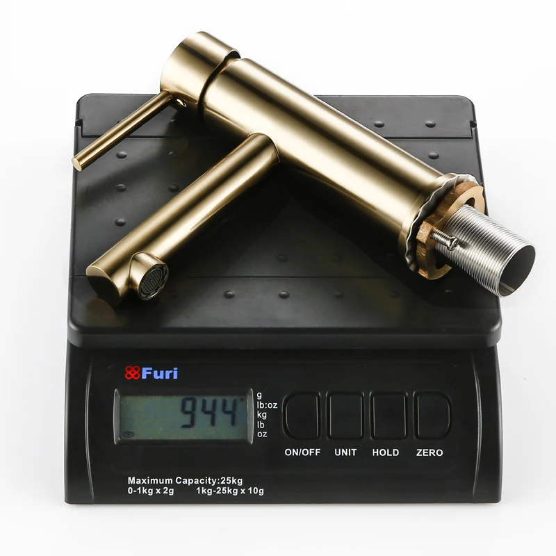 Смеситель для ванной Smesiteli матовый золотистый кран раковины с одним отверстием и