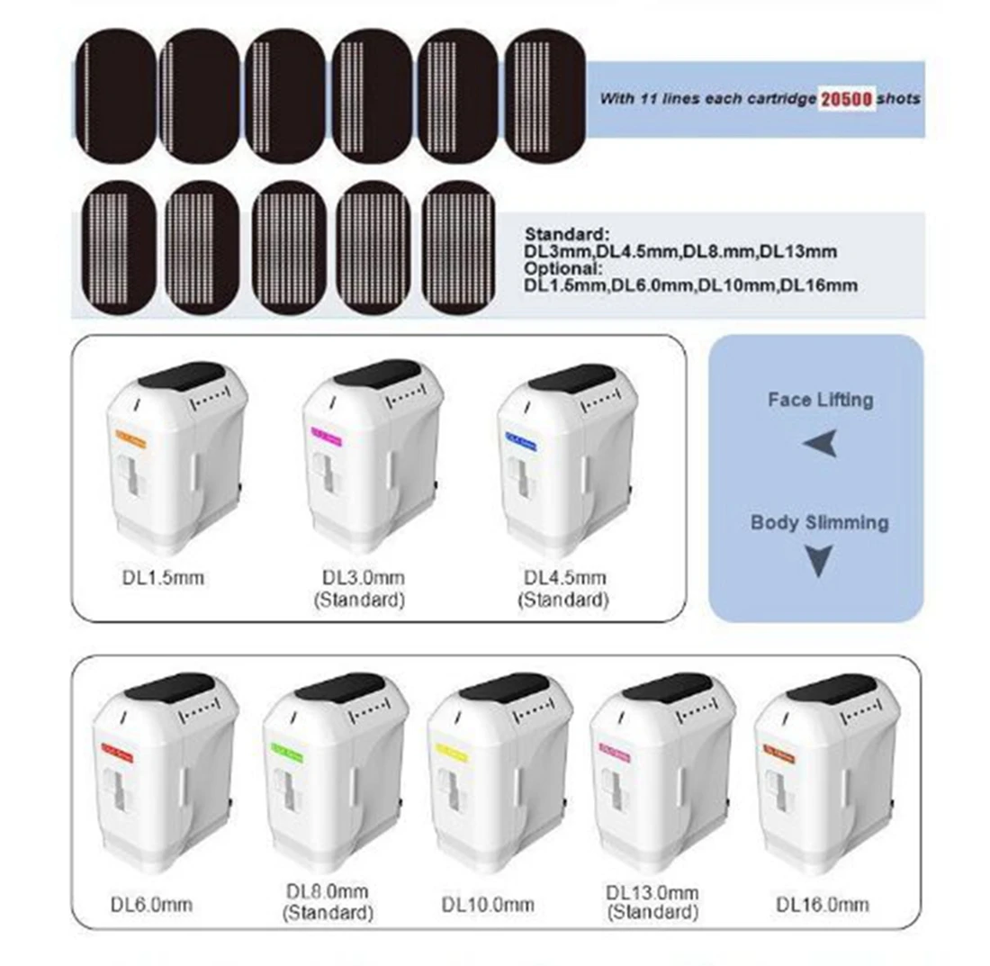 20000 снимков 12 линий 3D/4D HIFU сменные детали для обработки головы аксессуары ручки