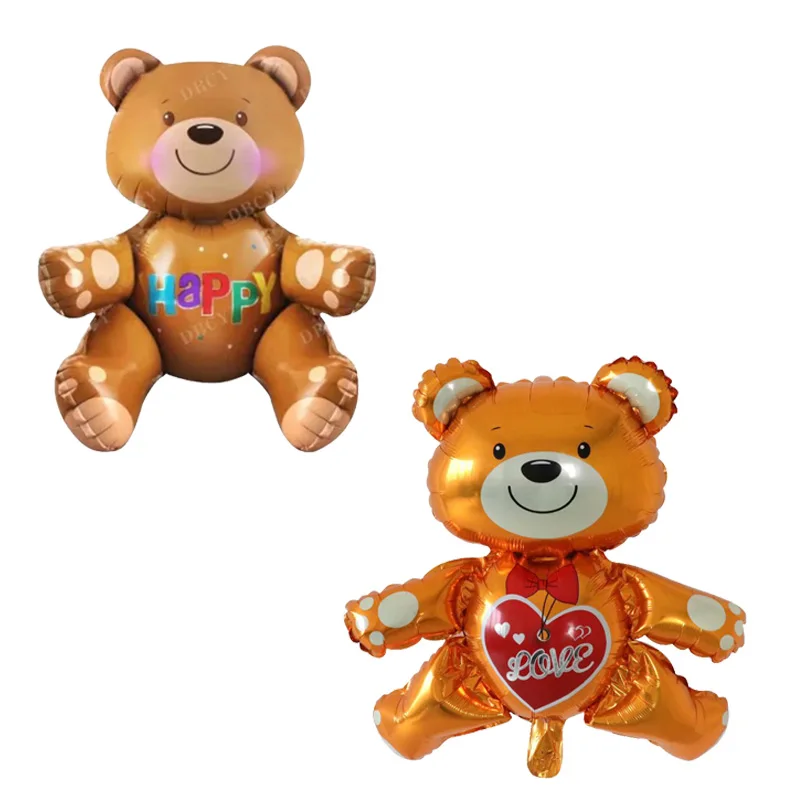 

Large 3D Bear foil balloons Classic Toys globos Helium balloons happy birthday balls inflatable toys baby shower party supplies