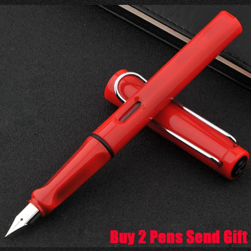 Fountain Pen Red Брендовая Шариковая ручка для бизнеса Safari, хорошее качество, шариковая ручка для студентов, купить 2 ручки, отправить подарок - Цвет: Fountain Pen Red
