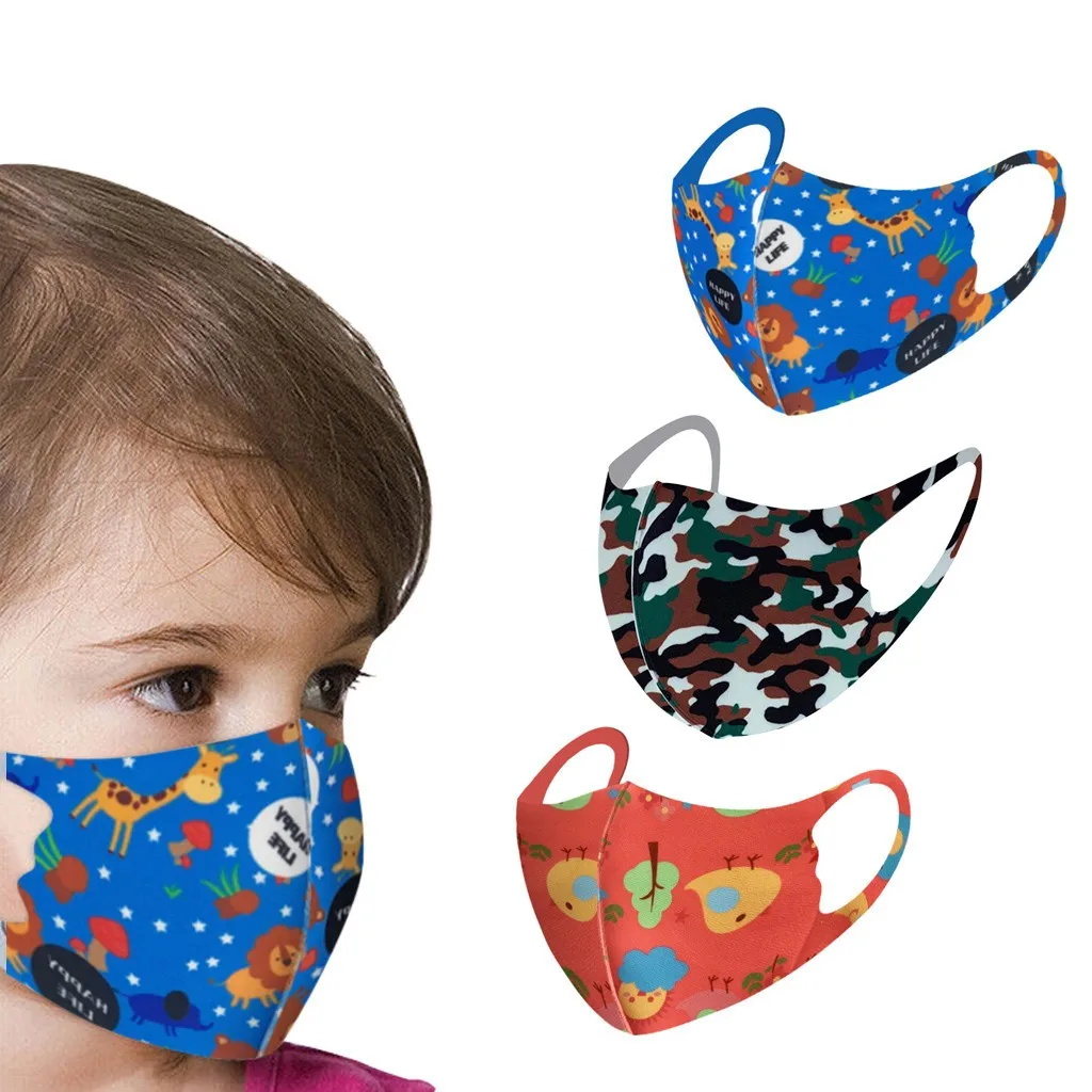 3 шт. Детская Хлопковая Маска с мультяшным фильтром | Тематическая одежда и