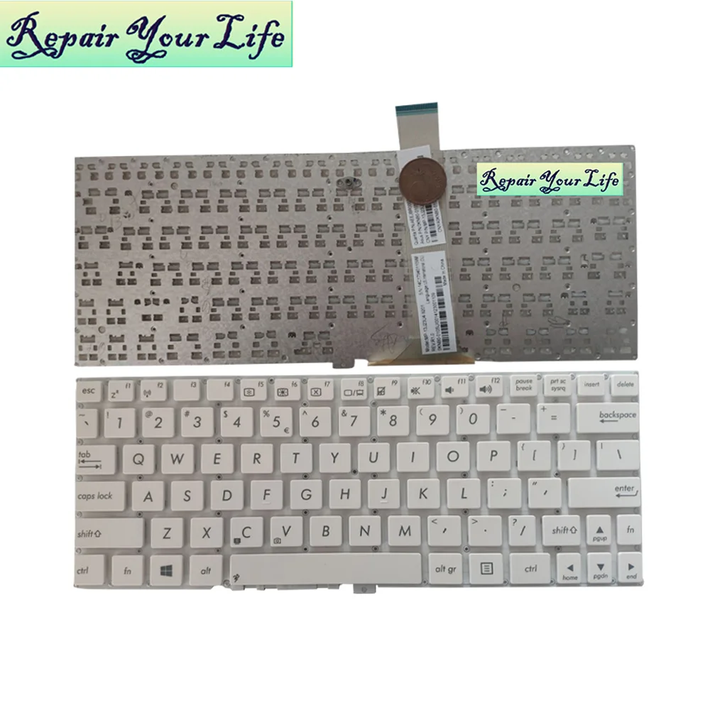 

laptop keyboard for ASUS X102BA X102 X102B US English AEEJBR00020 MP-13J23U4 9201 14C179401109M 0KNB0-0105UI00 white kb