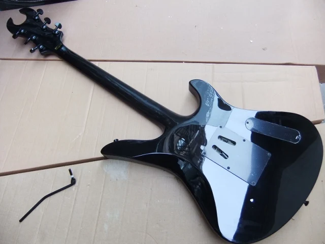 Оптовая продажа новая гитара с левой ручкой модель Schecter черного цвета серебряной