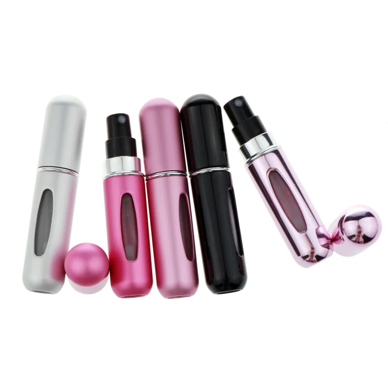 2pcRefillable 5ml Refillable Mini Perfume Spray Bottle Aluminum Atomizer Portable Travel Cosmetic Container | Красота и здоровье