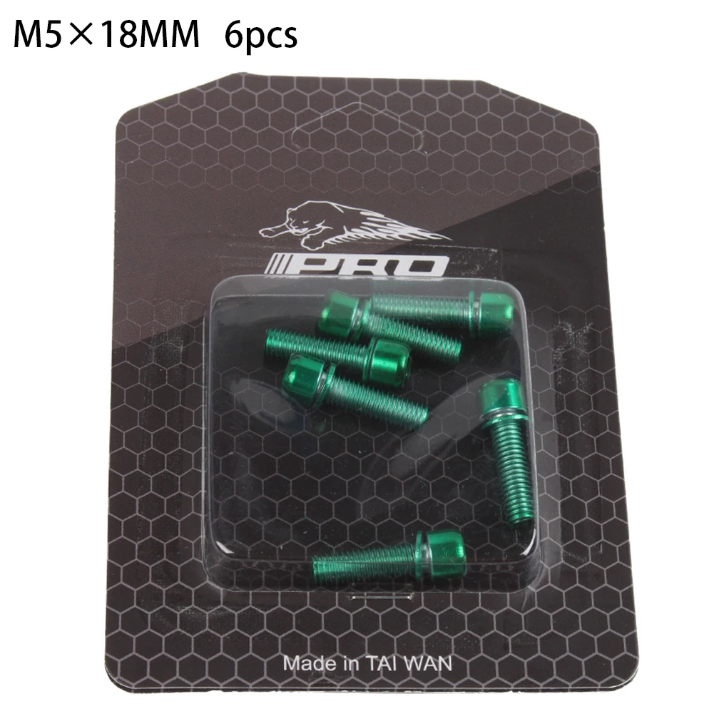 

M5 * 18 мм, болты, титановые велосипедные фонари, 6 шт., полезные, прочные