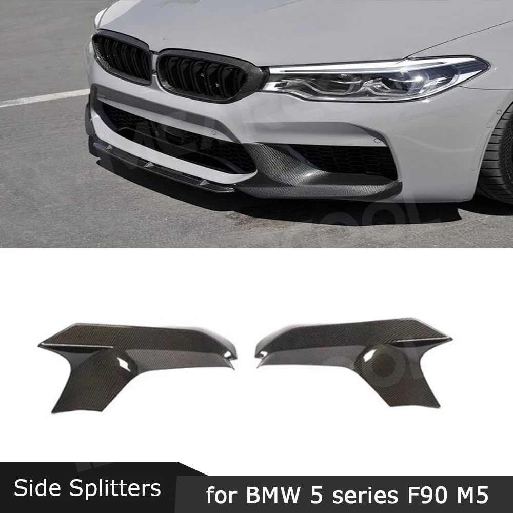 Передние щитки для бампера BMW 5 Series F90 M5 2018 2019 из углеродного волокна/ФАП верхние