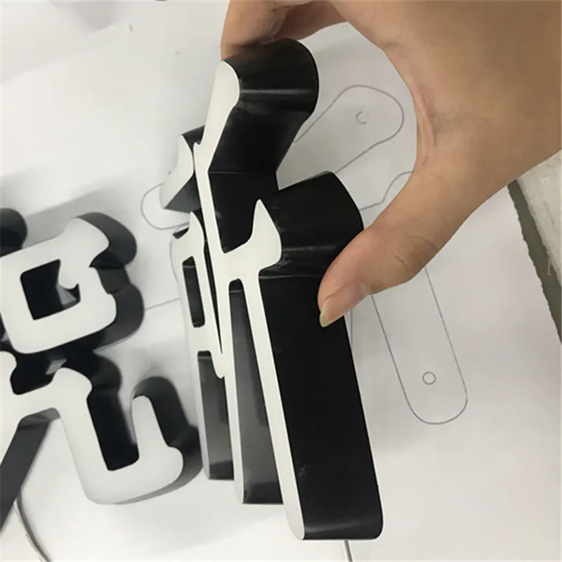 Рекламные прочные акриловые вывески со скошенным краем Уличные декоративные