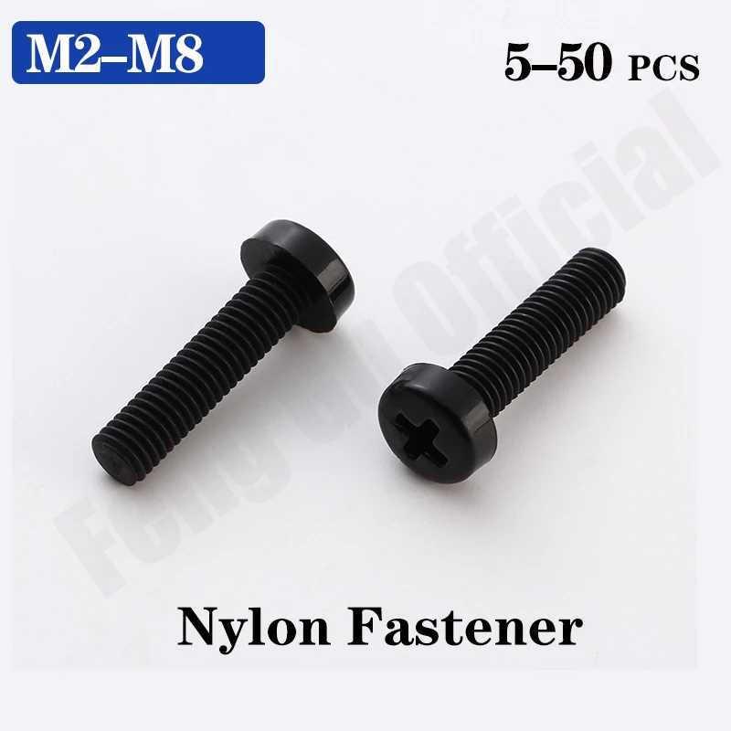 

GB818 [M2-M8] ISO7045 DIN7985 Nylon Cross Recessed Pan Head Screws Plastic Spacer Phillips Screw NL12
