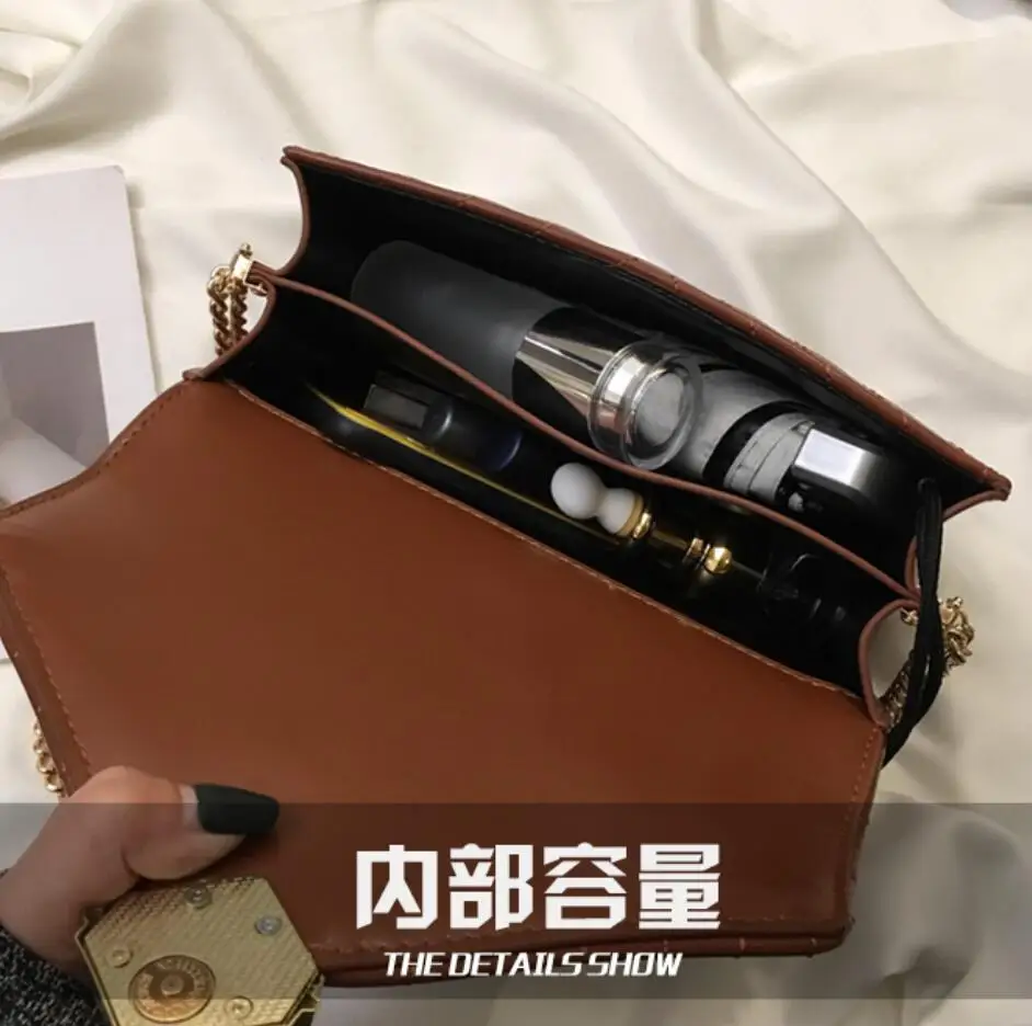 

Tamara Retro Fashion Large Handbag New High Quality PU Leather Women Designer Luxury Handbag Lock Chain Shoulder Messenger Bags