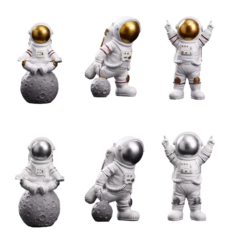 

Милый космический астронавт из мультфильма, настольные украшения, креативный Миниатюрный стол для дома