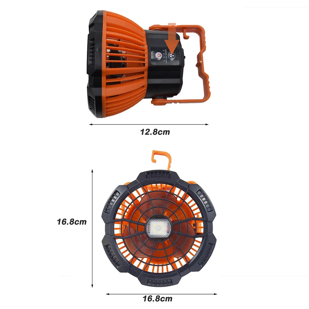

4800mAh 3 Models Camping Fan With Light Multifunctional Recharging Remote Control Hanging Picnic Tent RV Home Room Cooling Fan