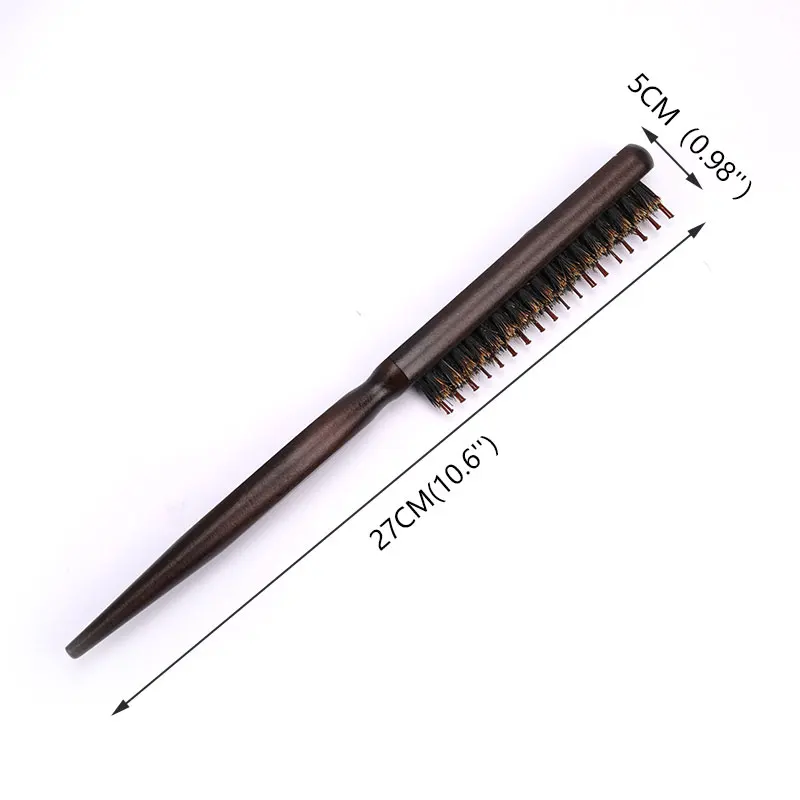 

1pcs Hair Styling Salon Brush Tool Wood Handle Detangle Hair Comb Brush Scalp Massage