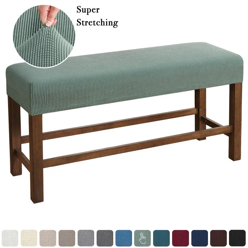 Bench Spandex Elastic Covers Slipcover Seat Protector Bench Seat Cushion Slipcover For Living Room Kitchen Bedroom