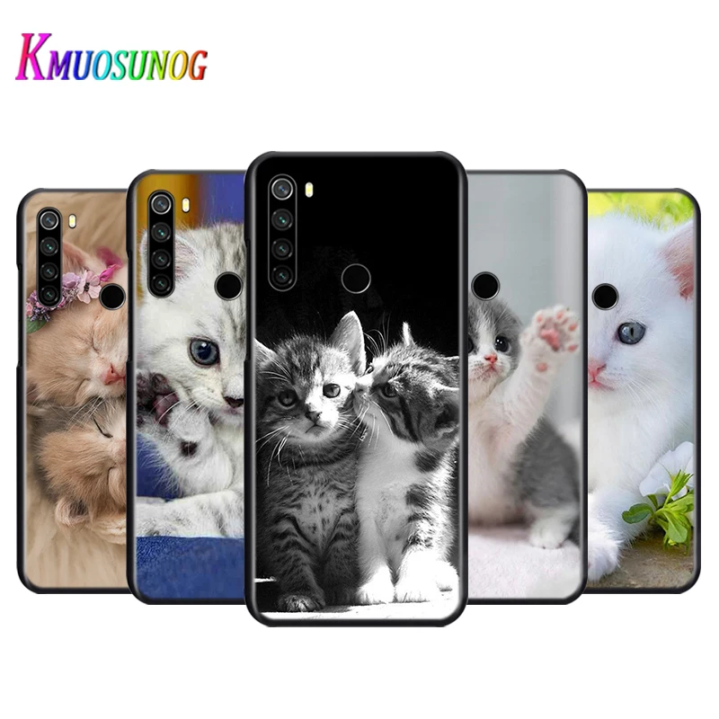 

Silicone Cover Cute kawaii kitten Cat For Xiaomi Redmi Note 11 11T 10T 10 10S 9 9S 9T 8T 8 7 6 Pro Phone Case Coque