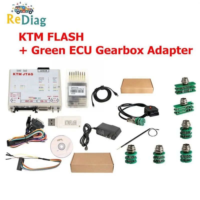 Горячая V1.95 KTM Flash OPENPORT J2534 поддержка кабеля 271 MSV80 90 KTM FLASH с зеленым адаптером BDM22pcs