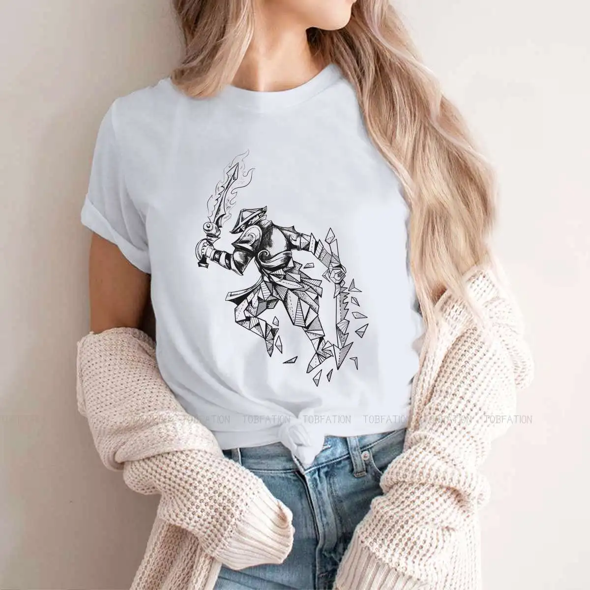 

Женская хипстерская футболка с круглым вырезом, размеры до 4XL