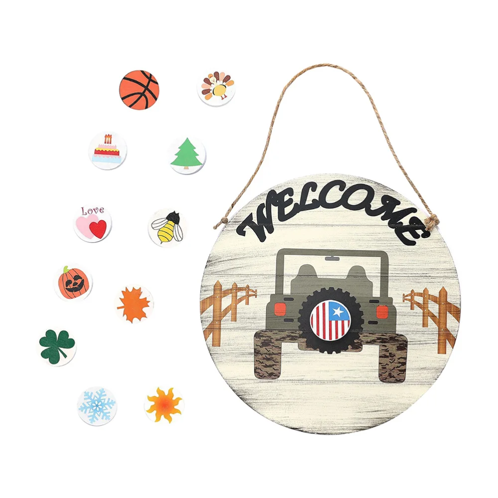 

Door Sign Door Hanging Sign Letter Board with Accessories (Assorted Color)