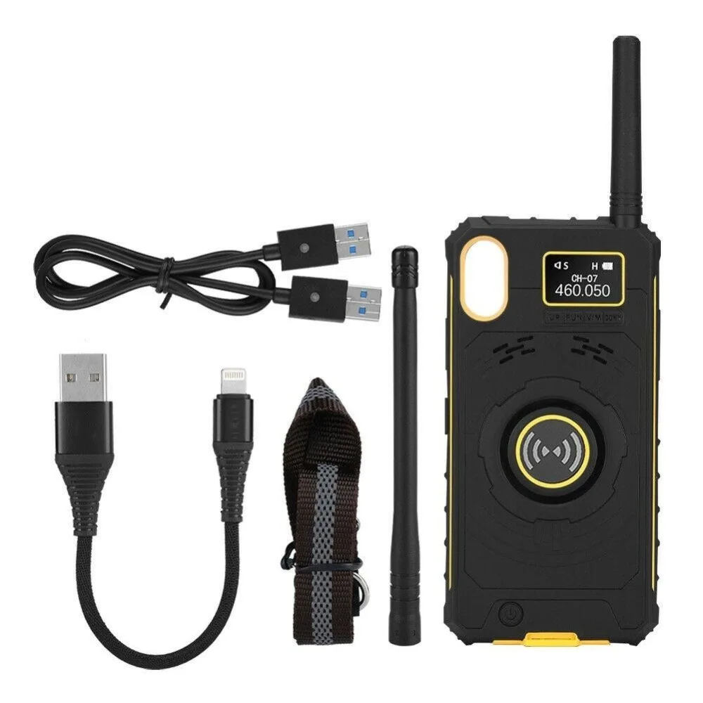 IRaddy GM-series 3-в-1 UHF чехол для телефона двусторонней радиосвязи Перезаряжаемые на Батарея защита от ударов при падении сотовый телефон для iPhone