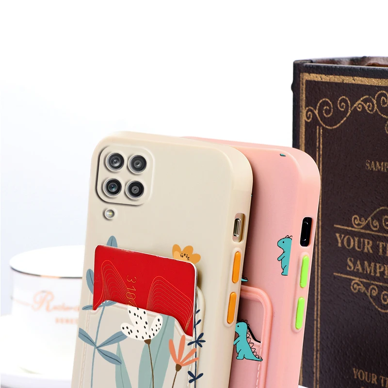 Чехол-бумажник для Samsung Galaxy A12 с отделением карт чехол телефона Силиконовые