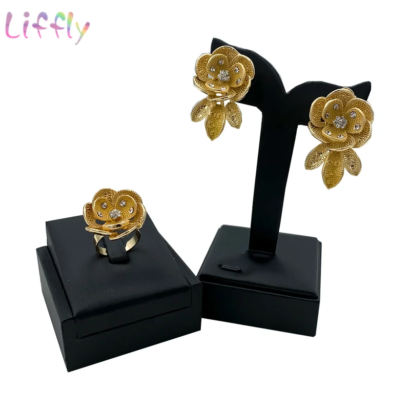 Африканский популярный ювелирный набор Красивая большая водяная Лилия