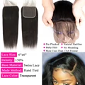 4x4 5x5 6x6 6*6 Lace Closures And Human Hair Bundles With 13x4 Lace Frontal Brazilian Hair Weave Straight 3 Bundles With Closure