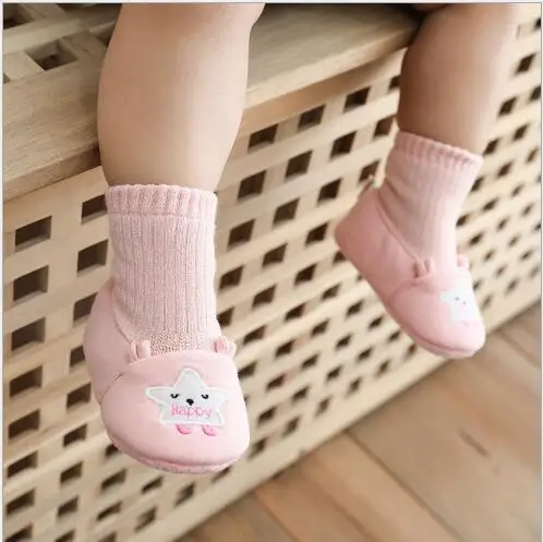 

Baby floor socks spring new soft bottom dispensing non-slip toddler shoes socks baby tube floor socks early education shoes