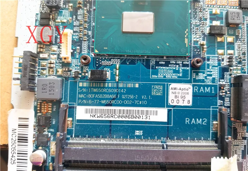 40-контактный экран GTX950M I7-6700HQ 6-71-W65R0-D02 6-77-W650RC00-D02-3D для CLEVO W650RC материнская плата
