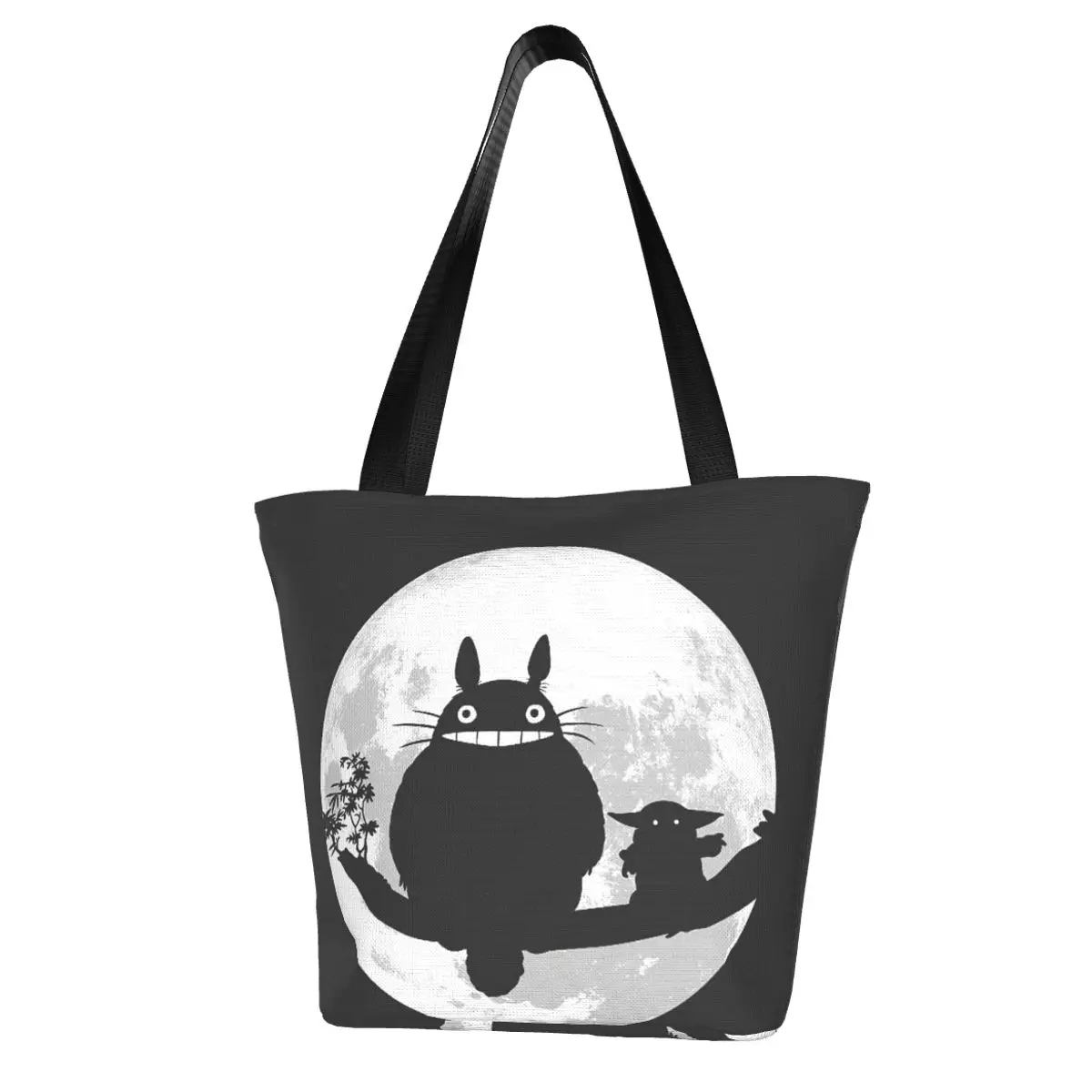 Totoro Shopping Bag Aesthetic Cloth Outdoor Handbag Female Fashion Bags