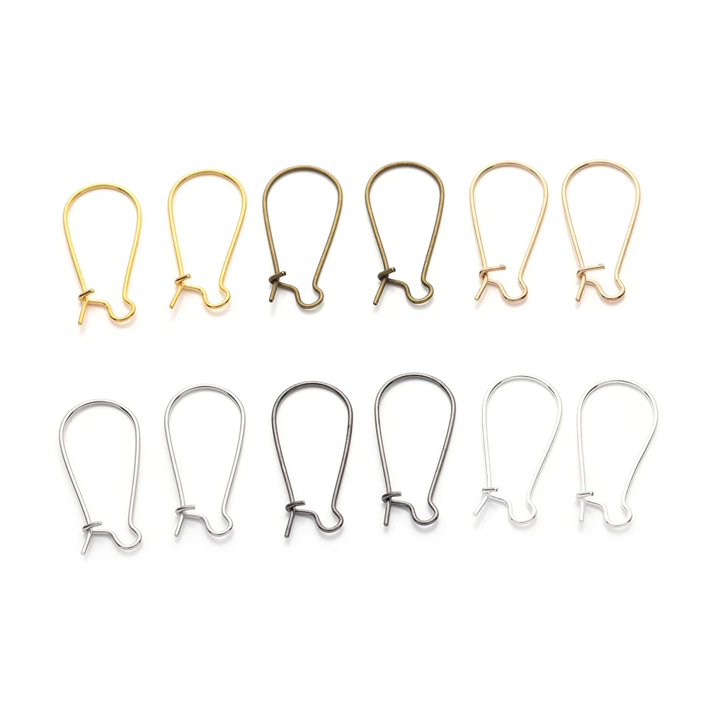 

50Pcs/Lot Metal Jewelry French Earring Hooks Ear Wires Findings Not Allergic Ear Hook Earrings Clasps For DIY Jewelry Making