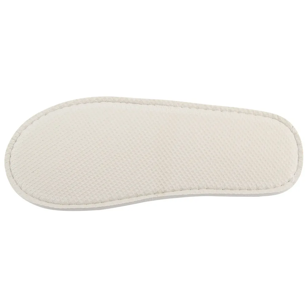 

TELOTUNY Disposable Slippers Spa Hotel Guest Slippers Open Toe Indoor Soft Disposable Slippers Fit Size for Men and Women