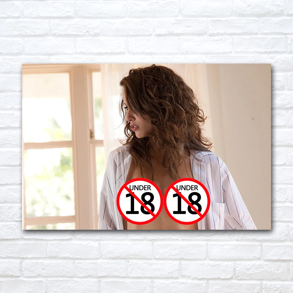 

Картина на холсте для молодых девушек, горячие модели, плакаты и принты, Настенная картина для гостиной, Декор без рамки