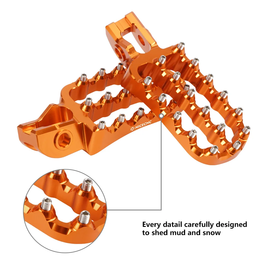 Подножки NICECNC колышки для ног KTM 125 150 200 250 300 350 400 450 500 XC XCF SX SXF EXC EXCF EXC300 EXC250 17-22 |