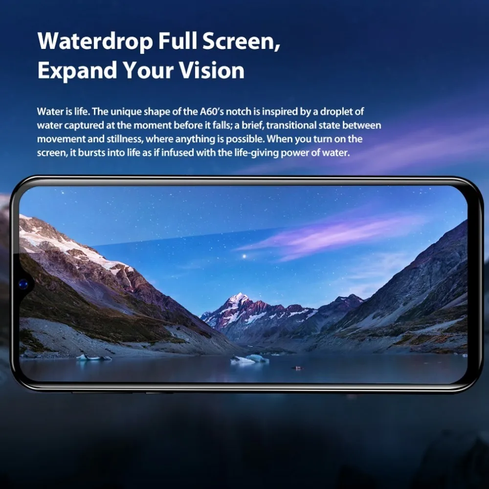 Blackview A60 смартфон 6 1 "19 2: 9 в виде капли воды Экран MT6580 4 ядра Android 8 4080 мАч Гб + 16