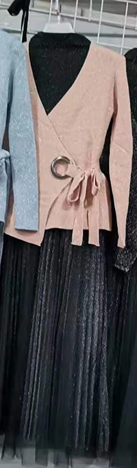 Розовый ALPHALMODA модный костюм платье осеннее платье тонкий свитер с длинными рукавами+ Сетчатое платье Элегантный комплект из 2 предметов - Цвет: Розовый