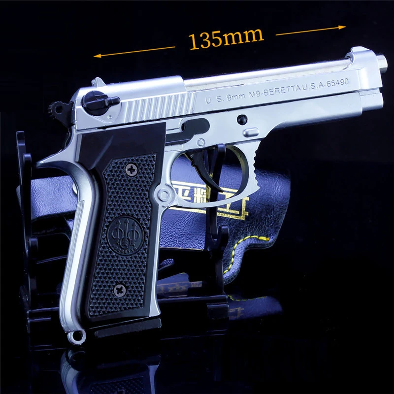 Мини игрушечный пистолет P92 классный Металлический Игрушечный Пистолет для