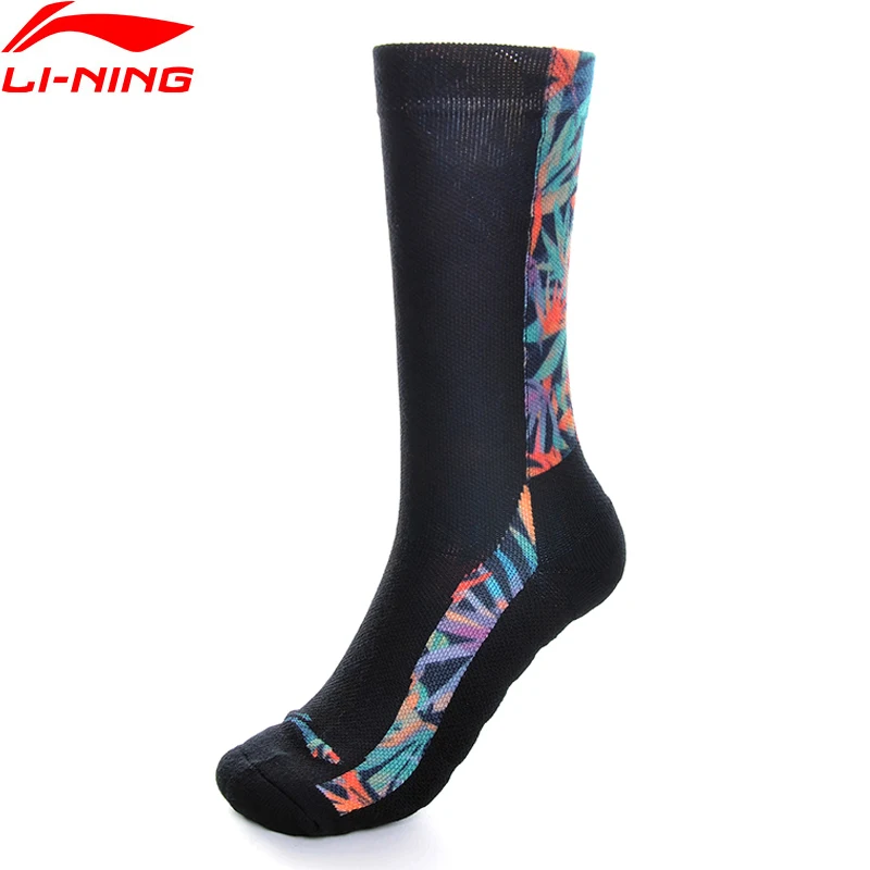 Мужские спортивные носки Li Ning удобные из полиэстера хлопка акрила спандекса