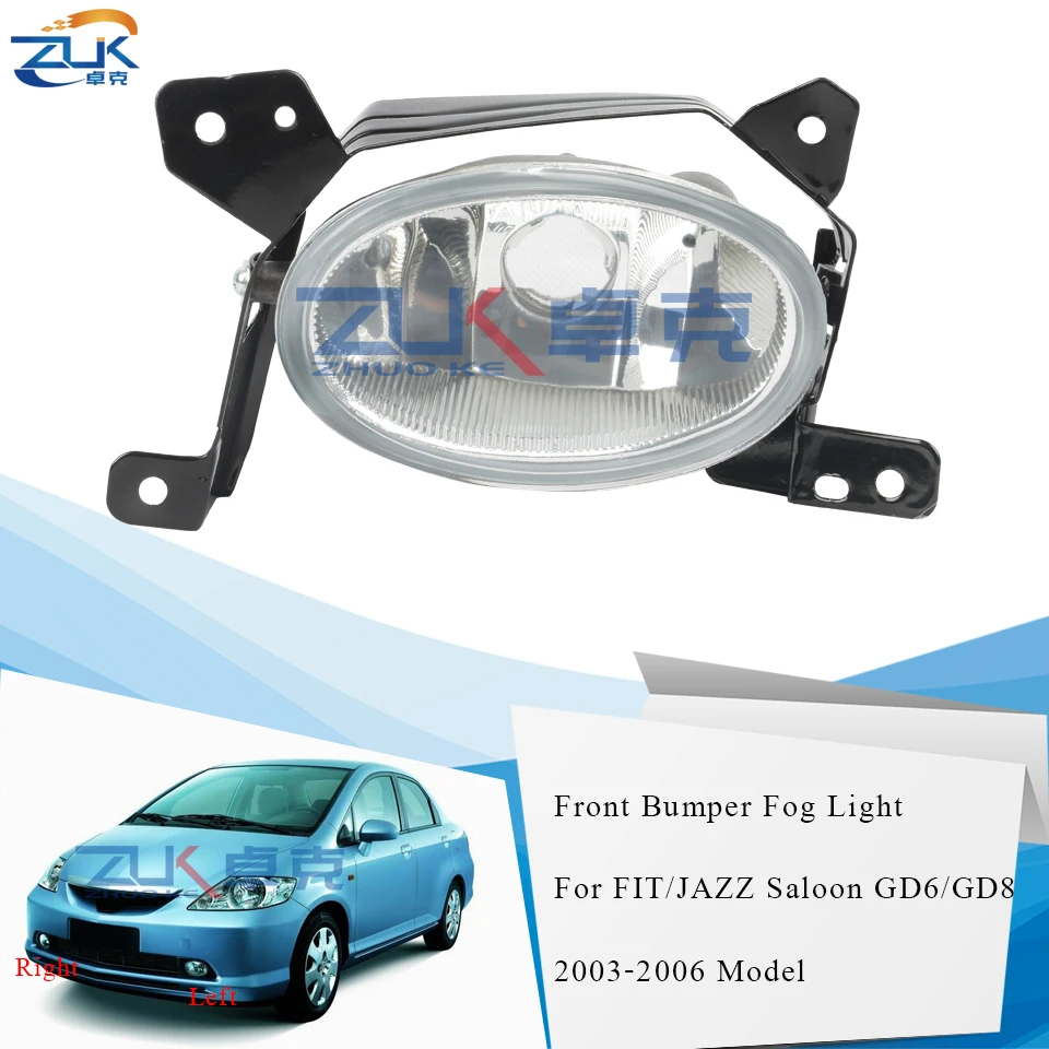 ZUK Противотуманные фары светильник для HONDA FIT Джаз салона Sedan GD6 GD8 2003 2004 2005 2006