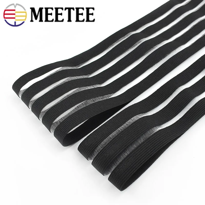 Meetee 8meters 5cm/9cm Glitter Transparent Elastic Band Webbing DIY Pants Belt Rubber Sewing Accessories BD305 | Дом и сад
