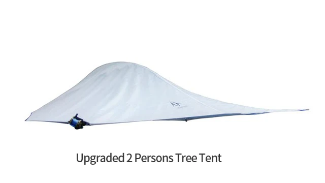 Upgraded white SKYSURF кемпинговая подвесная палатка с деревом для 2 человек, сверхлегкая треугольная подвесная палатка для кемпинга, переносная Водонепроницаемая гамак-палатка - Цвет: Upgraded white